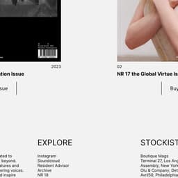 Editorial Design For Nr Magazine cover image