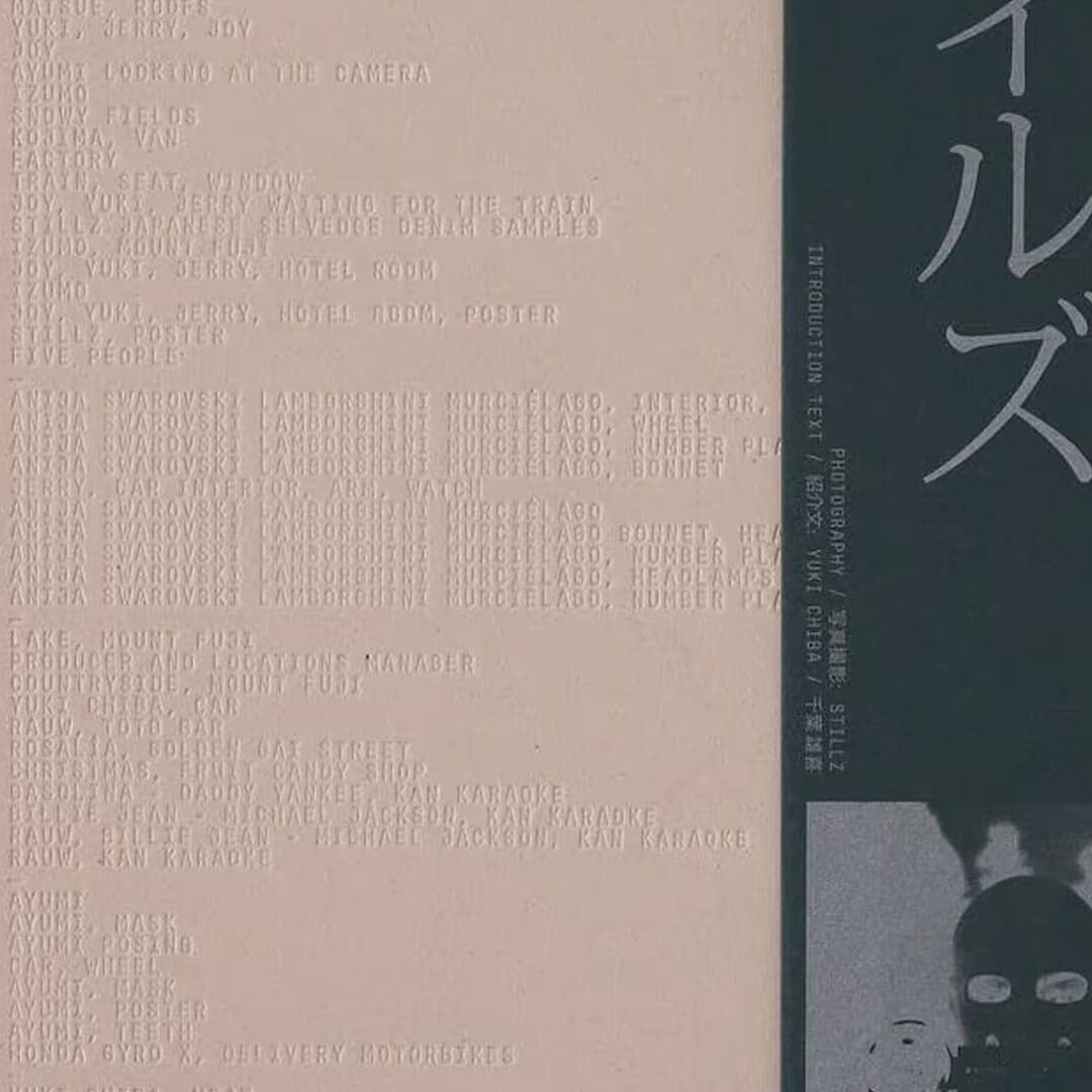 Editorial Design For Stillz's Photography Book Su·ti·ru·zu