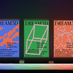 Brand Identity for Dream3D AI Graphics Platform cover image