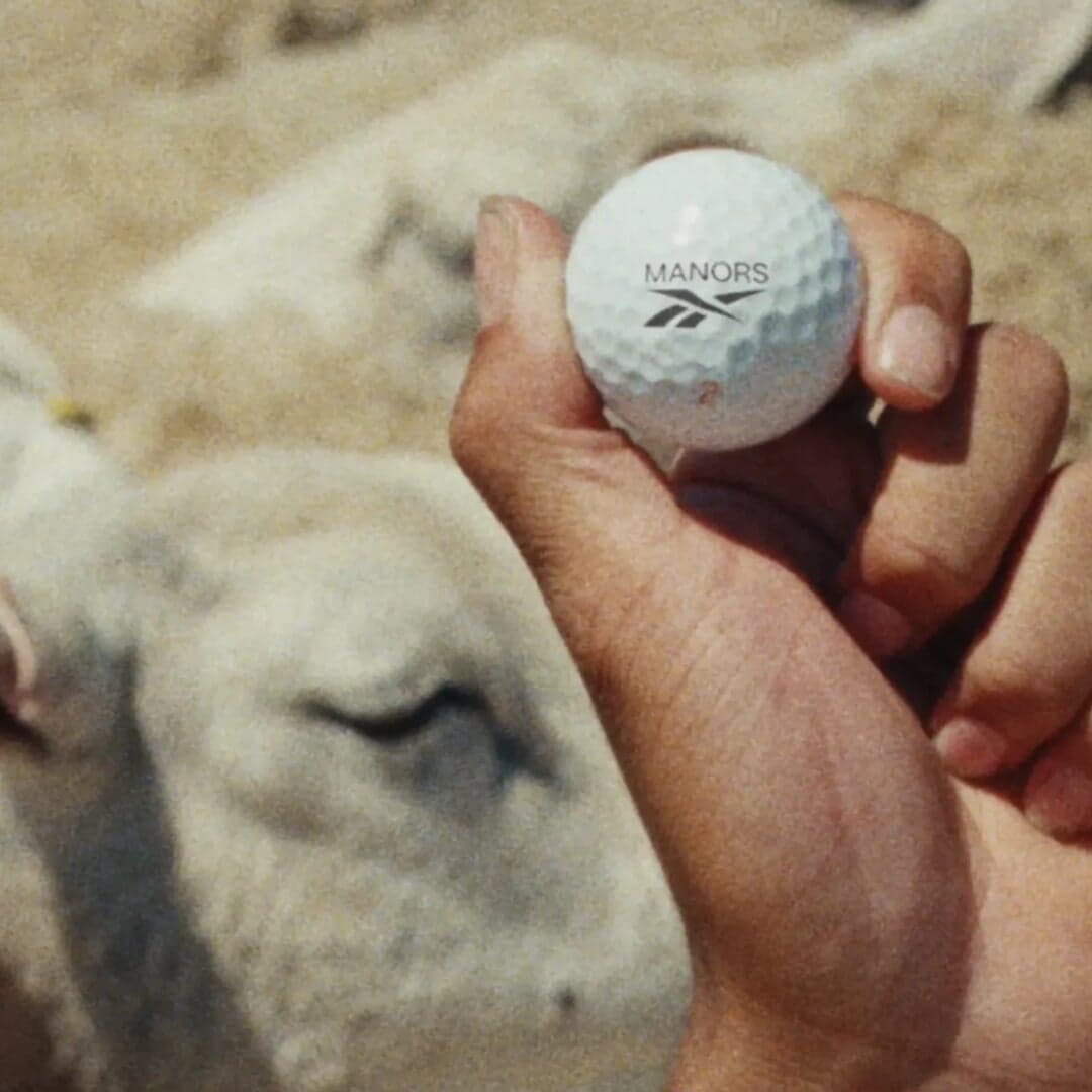Advertising for Reebok x Manors' British Golf Collection