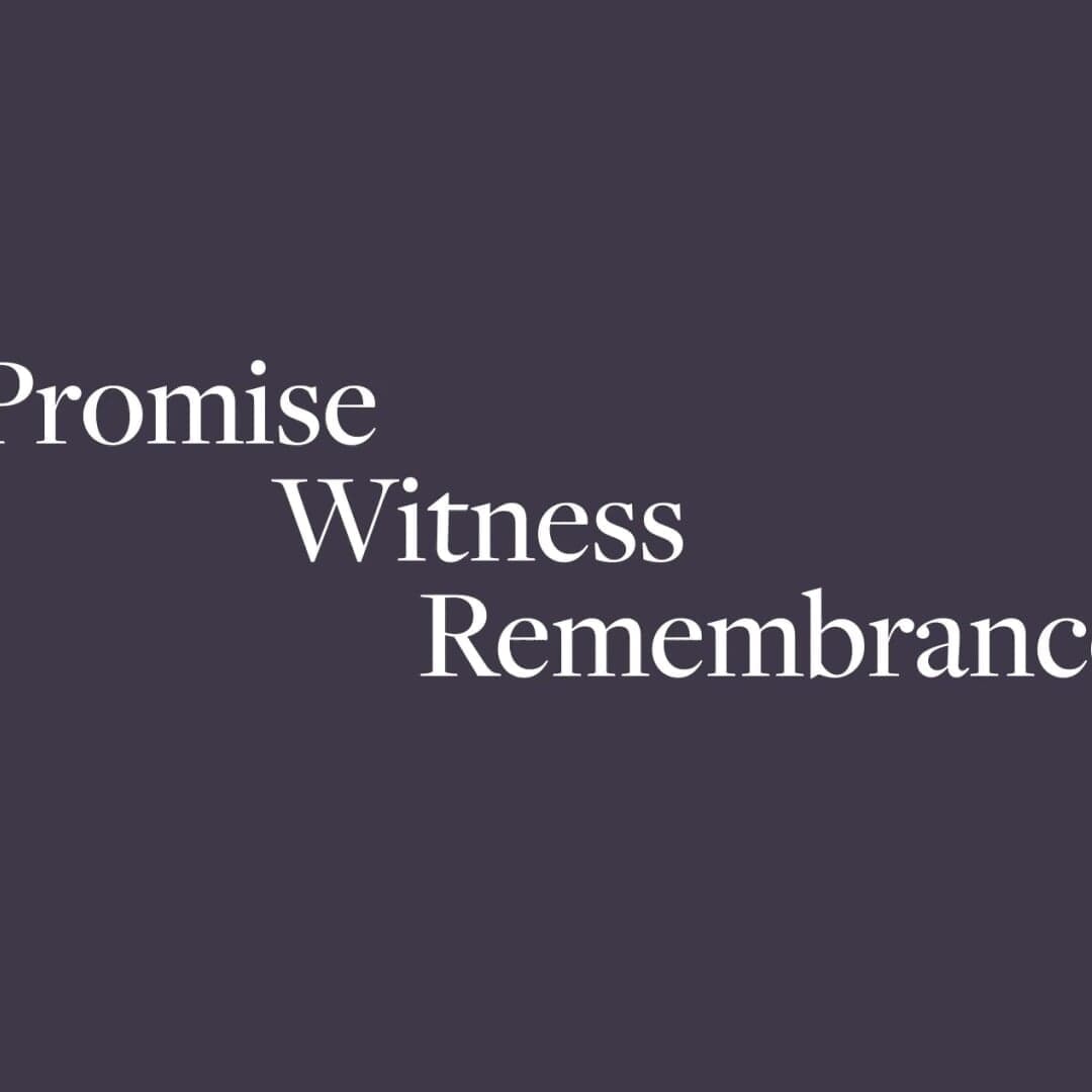 Exhibition Identity for Promise, Witness, Remembrance
