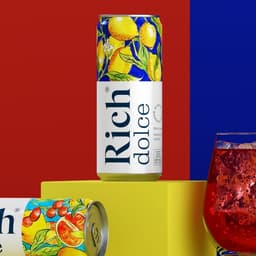 Packaging design for Coca-Cola HBC's natural carbonated juice line cover image