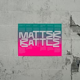 Silkscreen Poster for Matter Battle cover image