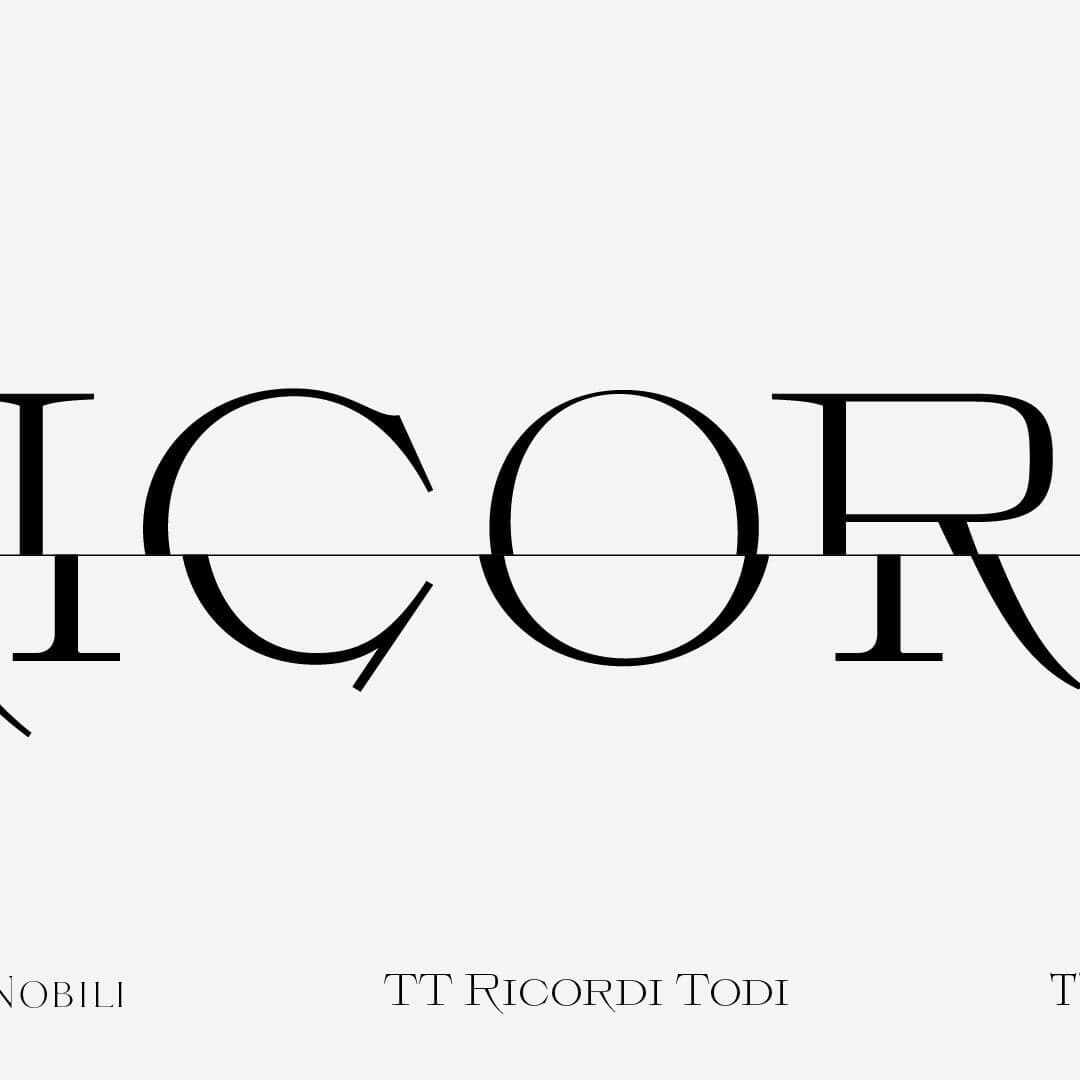 Typeface Design For Tt Ricordi Collection