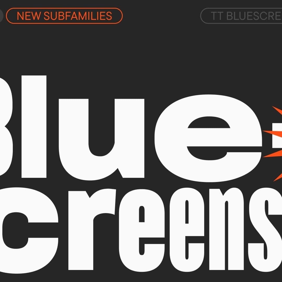 Typeface Design For Tt Bluescreens Pro