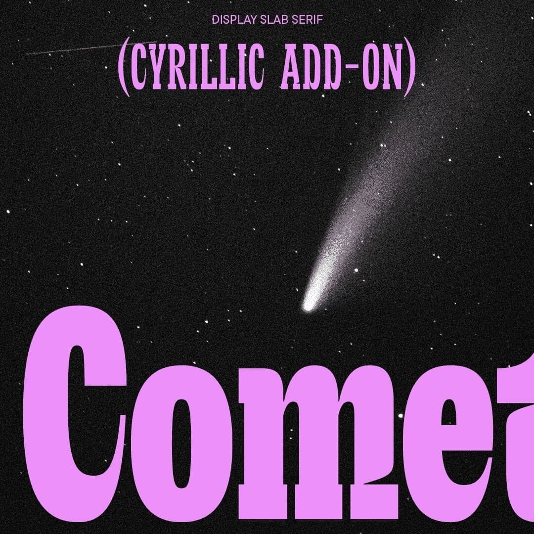 Typeface Design For Tt Cometus