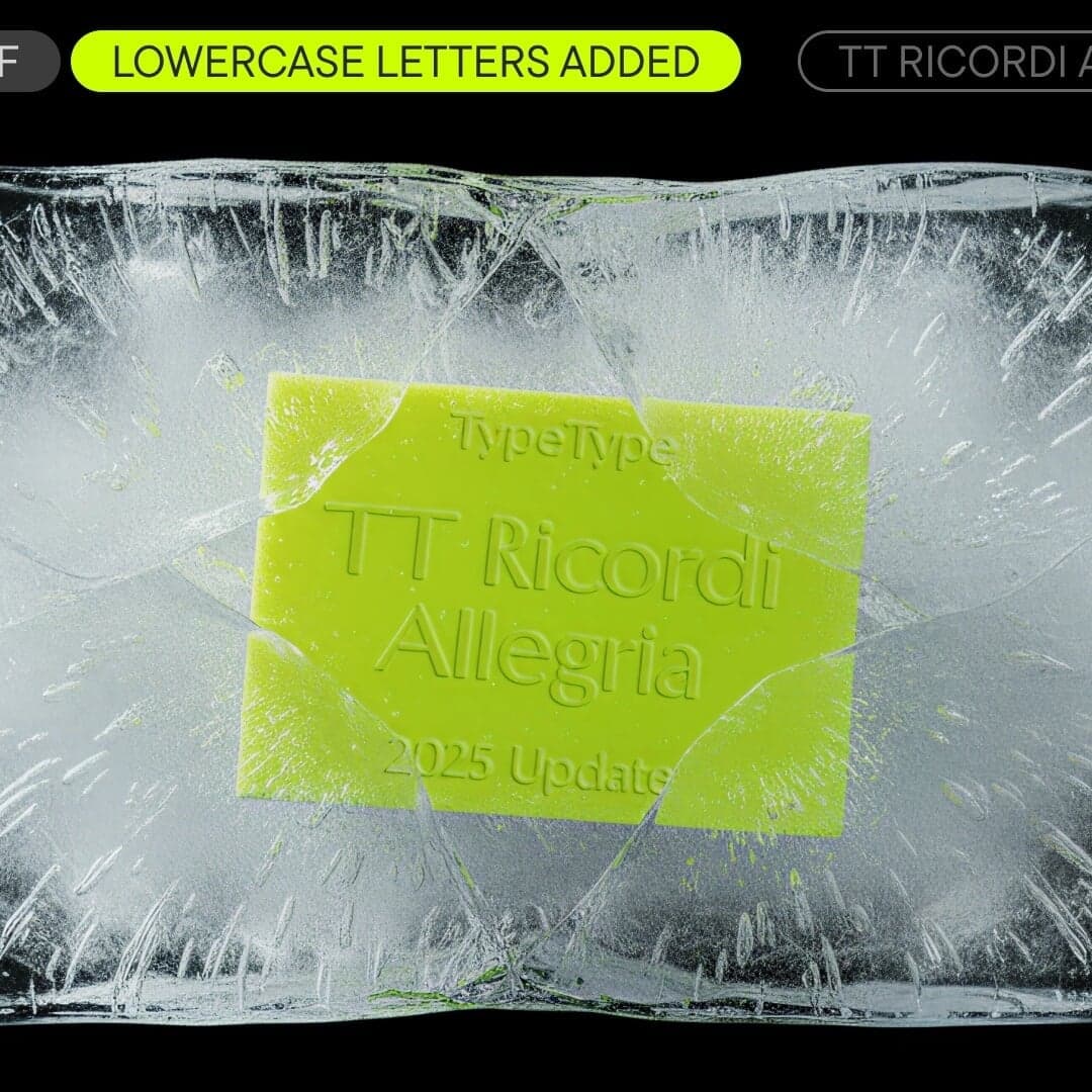 Typeface Design For Tt Ricordi Allegria