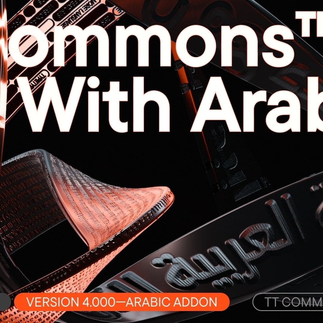 Typeface Development For Tt Commons Pro