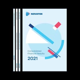 Annual Report Design For Novatek 2021 cover image