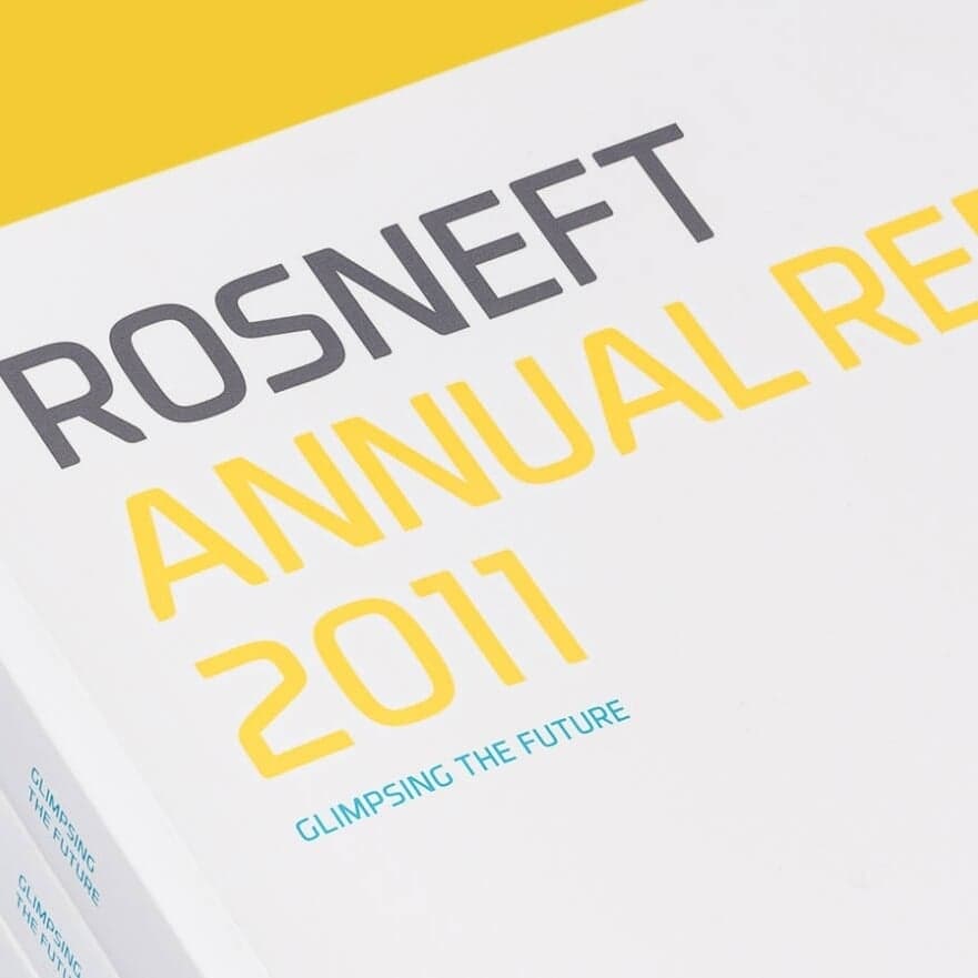 Annual Report Design For Rosneft
