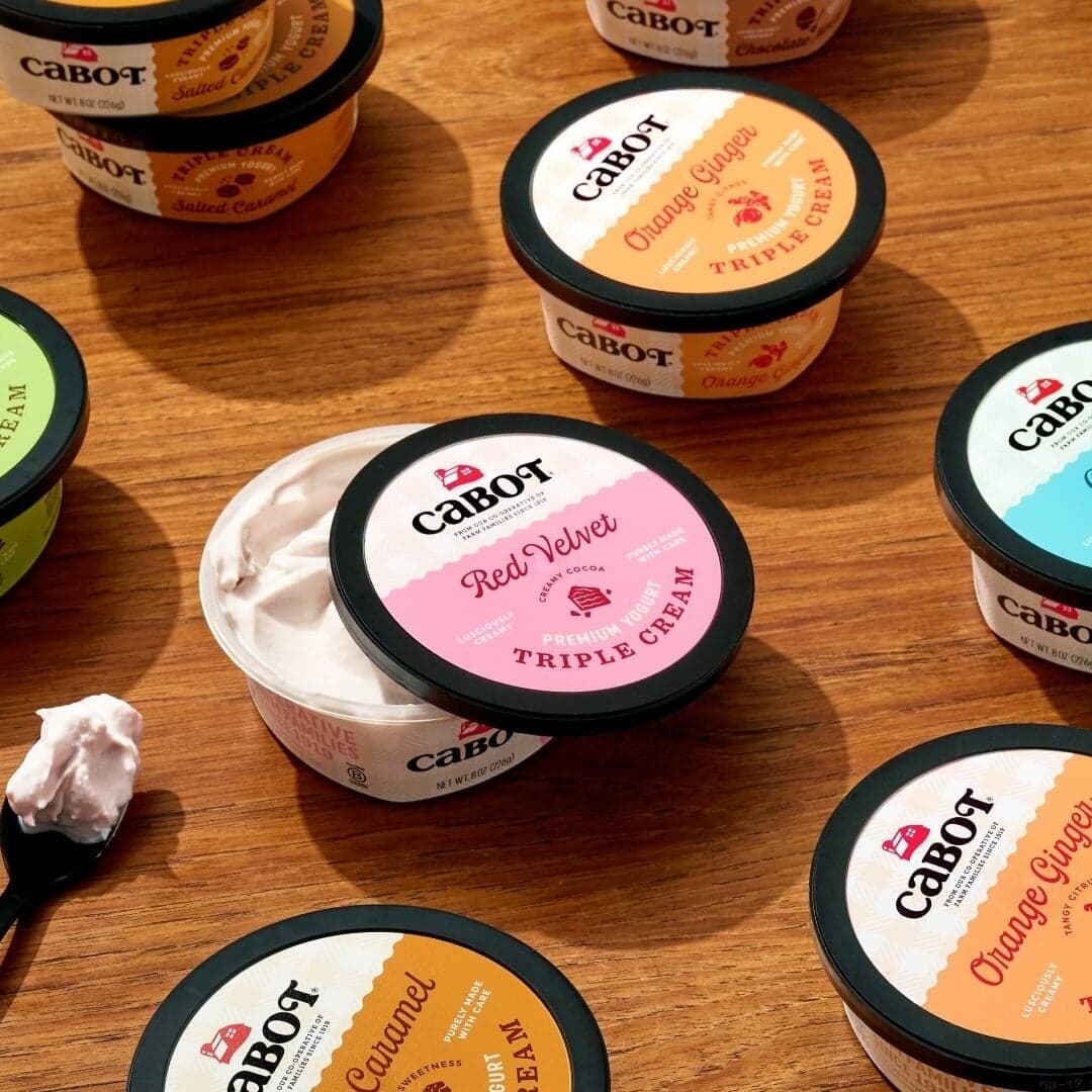Packaging Design For Cabot Triple Cream Yogurt