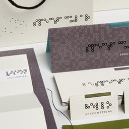 Signage And Packaging Design For Specs Optical cover image