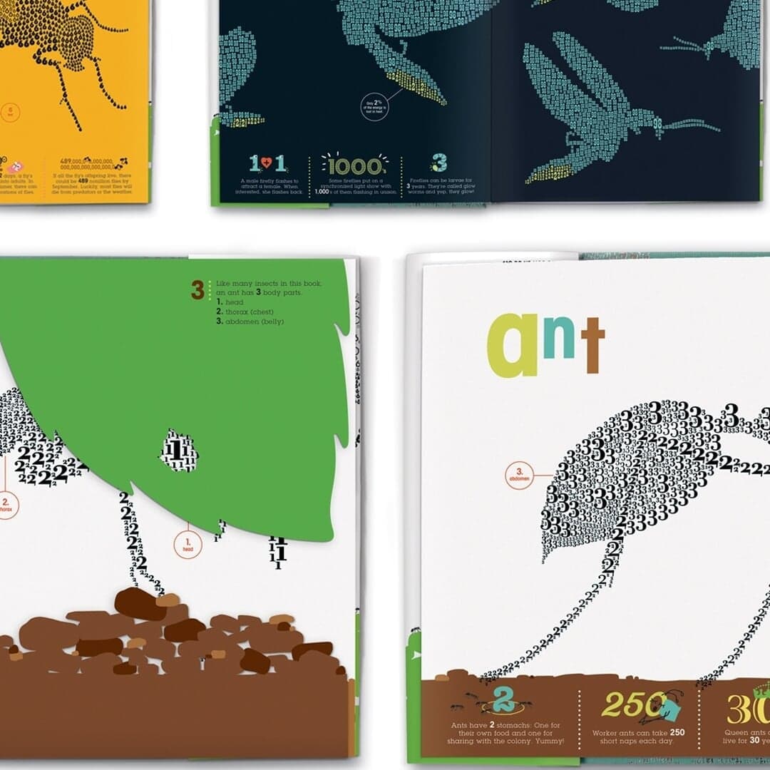 Illustrated Infographic Series For Bugs By The Numbers