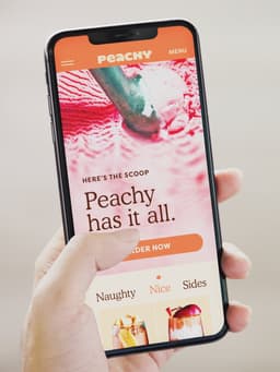 Brand Identity And Packaging For Peachy Smoothie And Ice Cream Shop - thumbnail 7