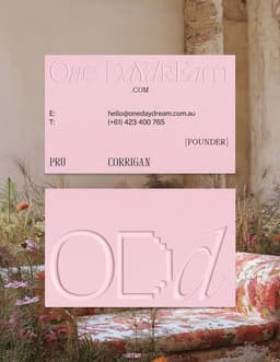 Brand Identity and Website for One Daydream - thumbnail 6