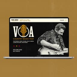 Brand Identity for Voices of America Country Music Festival - thumbnail 5