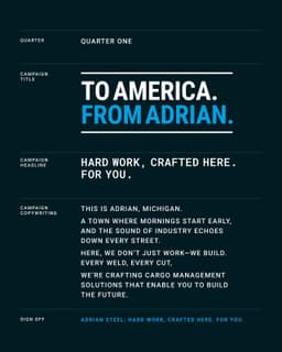 Brand Campaign for Adrian Steel - thumbnail 6