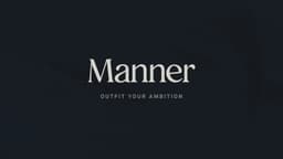 Brand Identity for Manner Men's Lifestyle Service - thumbnail 3