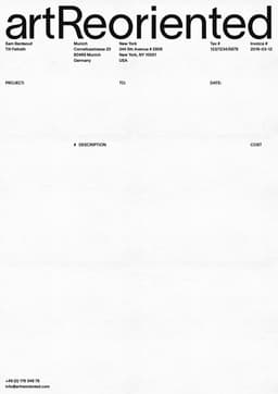 Visual Identity and Website for Art Reoriented - thumbnail 6