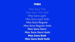 Custom Typeface For Max Streaming - thumbnail 5