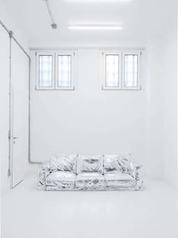 A mixed reality exhibition pairing virtual and physical sofas for artist Marcello Concari - thumbnail 6