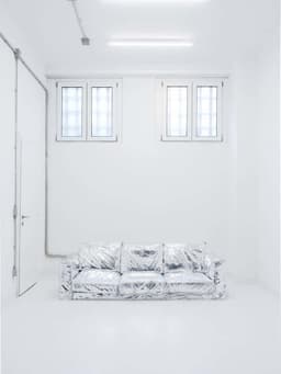 A mixed reality exhibition pairing virtual and physical sofas for artist Marcello Concari - thumbnail 7