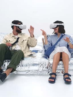 A mixed reality exhibition pairing virtual and physical sofas for artist Marcello Concari - thumbnail 9