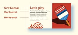 Brand Identity For Nettie Pickleball - thumbnail 4