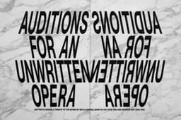 Exhibition Identity for Auditions for an Unwritten Opera - thumbnail 2