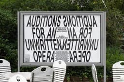 Exhibition Identity for Auditions for an Unwritten Opera - thumbnail 4