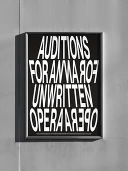 Exhibition Identity for Auditions for an Unwritten Opera - thumbnail 5