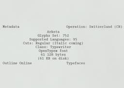 Typeface Design for Arketa - thumbnail 2