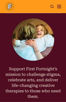 Website Design and Development for First Fortnight Mental Health Charity - thumbnail 7