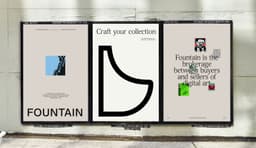 Brand Identity and Website for Fountain Crypto Art Brokerage - thumbnail 3