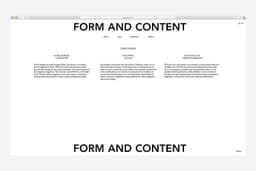 Visual Identity and Website for Form & Content - thumbnail 3