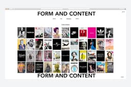 Visual Identity and Website for Form & Content - thumbnail 4