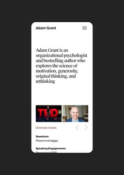 Brand Identity for Adam Grant - thumbnail 7