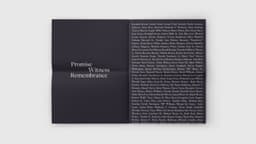 Exhibition Identity for Promise, Witness, Remembrance - thumbnail 3