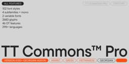 Typeface Design For Tt Commons Pro - thumbnail 3