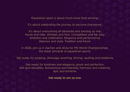 Brand identity for the FEI World Championships 2026 - thumbnail 3