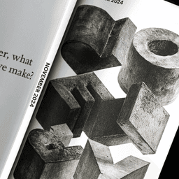 Custom Lettering For Poetry Magazine November 2024 cover image