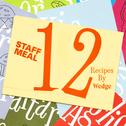 Editorial Design For Staff Meal Cookbook cover image