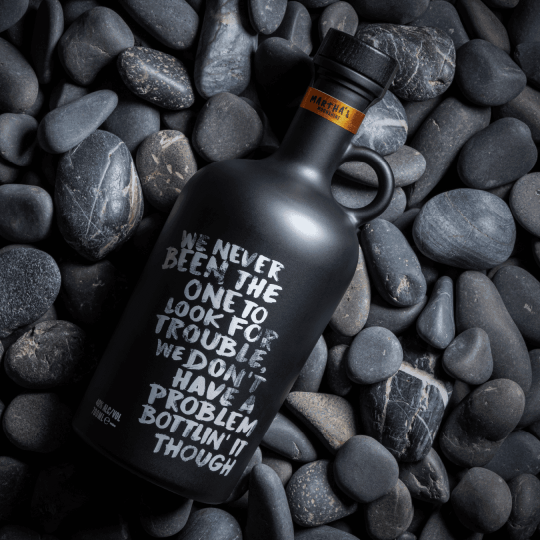 Brand Identity And Packaging For King Island Distillery Martha’s Moonshine