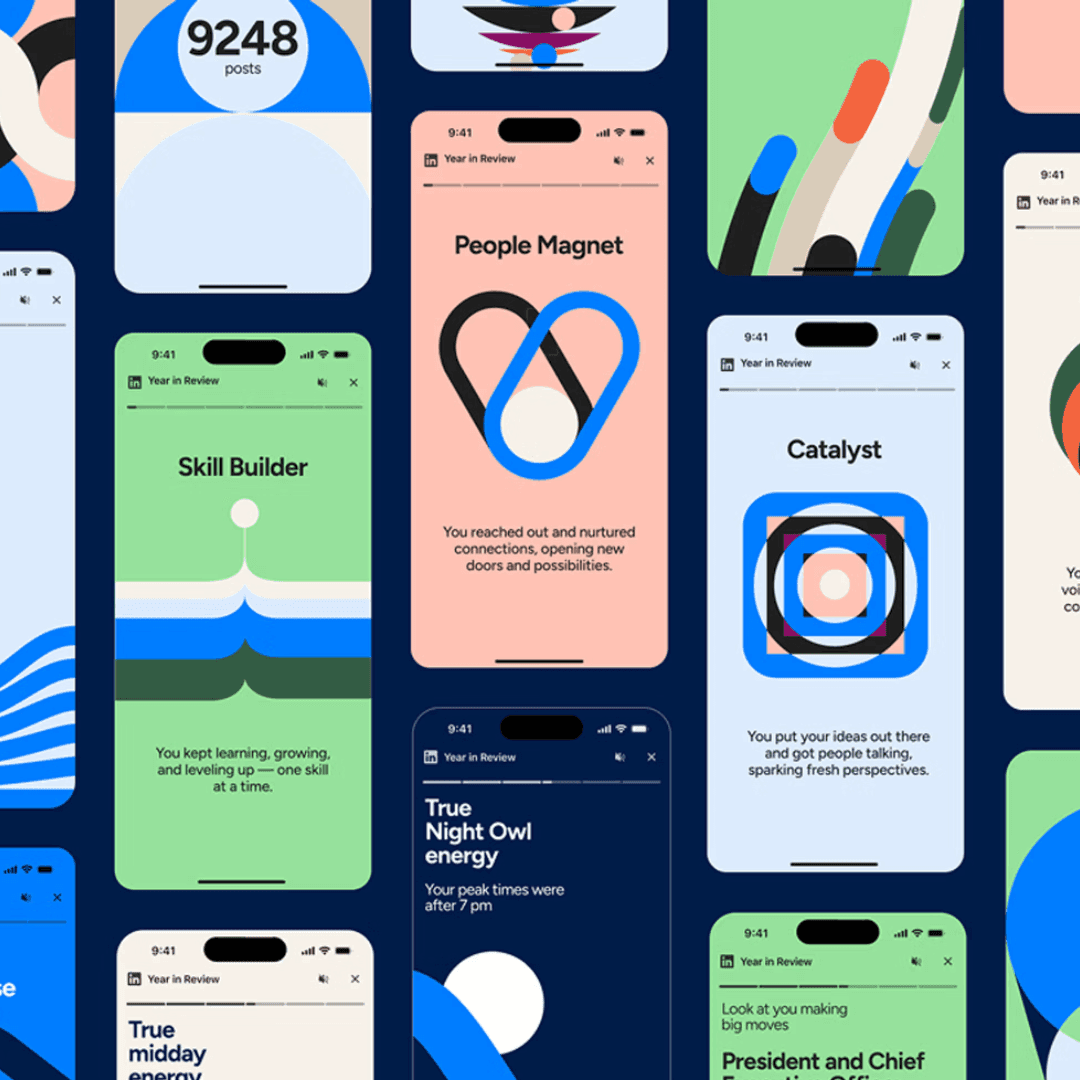 Interactive Year In Review Experience For Linkedin