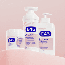 Brand Identity And Packaging Redesign For E45 Skincare cover image