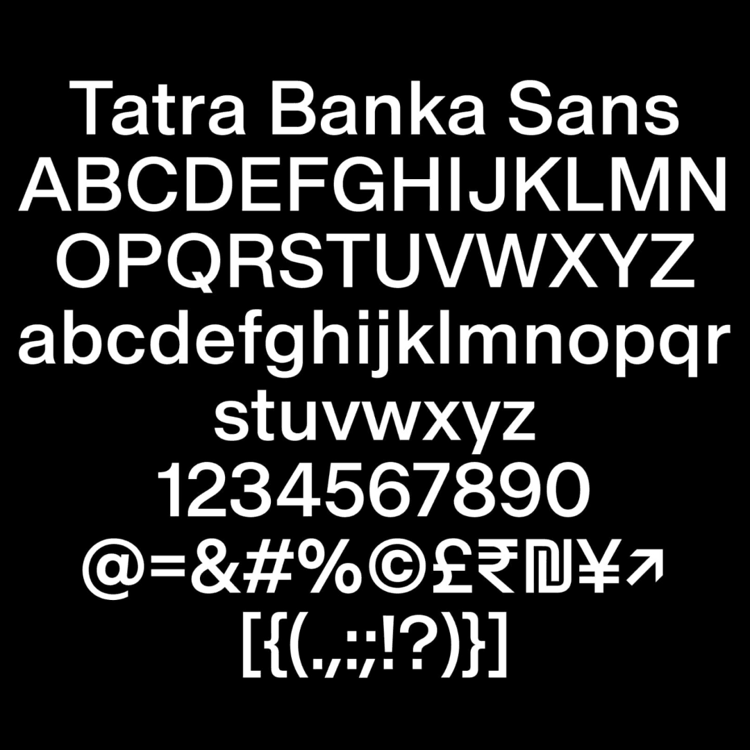 Typeface And Identity For Tatra Banka