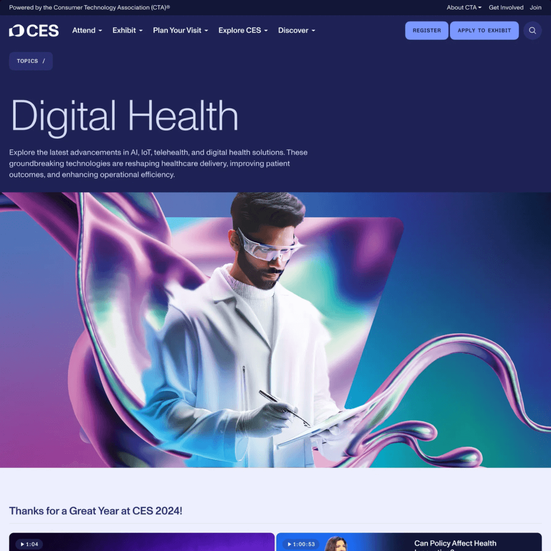 Website Redesign For The Consumer Technology Association And Ces
