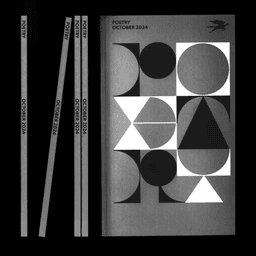 Typographic Cover Design For Poetry Magazine October 2024 cover image