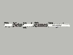 New York Times Magazine cover image