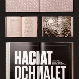 Editorial Design for Stockholm’s Meatpacking District Book cover image